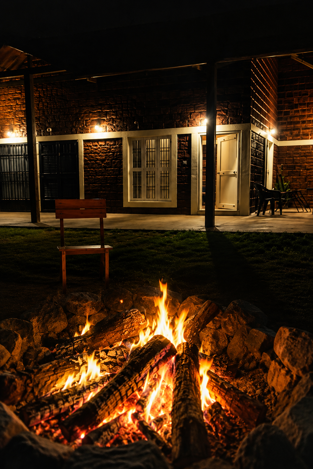 Bonfire at Havala Plantation Stay